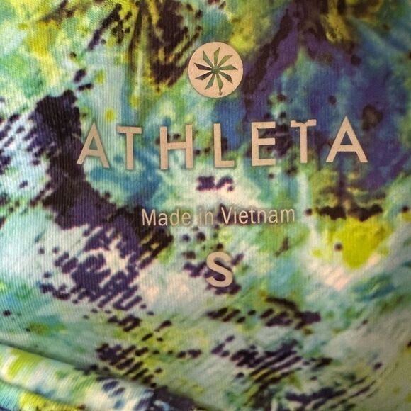 Athleta Hypersonic Sonar Tights Caspian Blue Size Small - Picture 4 of 6